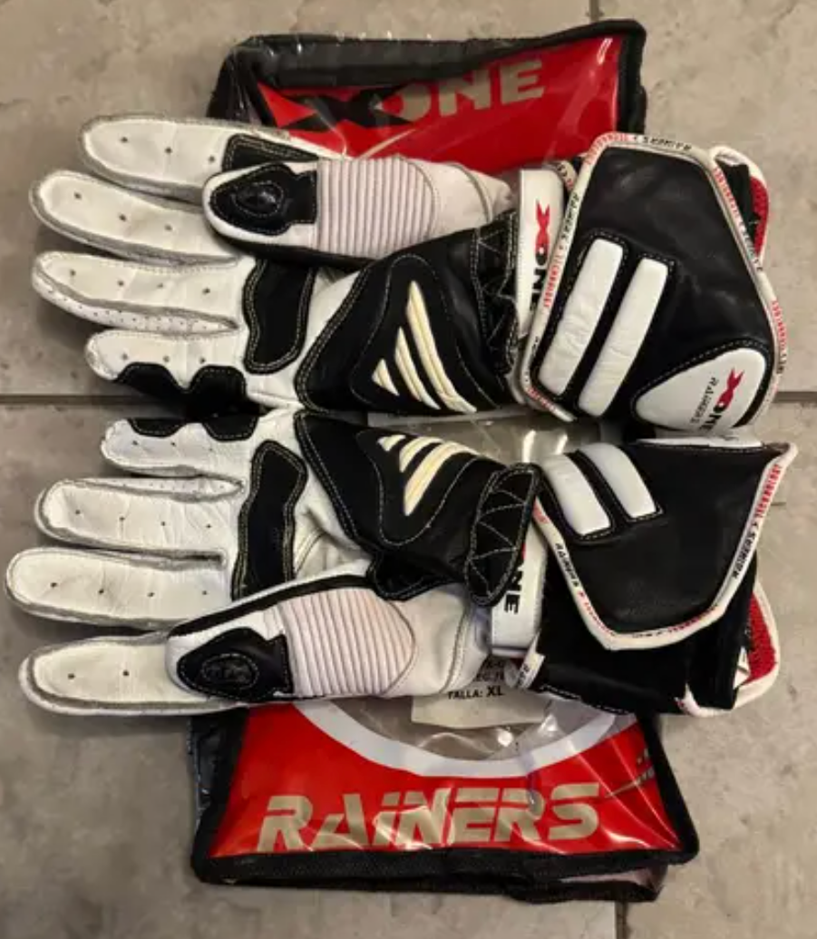 MOTO RUKAVICE RAINERS X-ONE BÍLO-ČERNÉ XL - 2