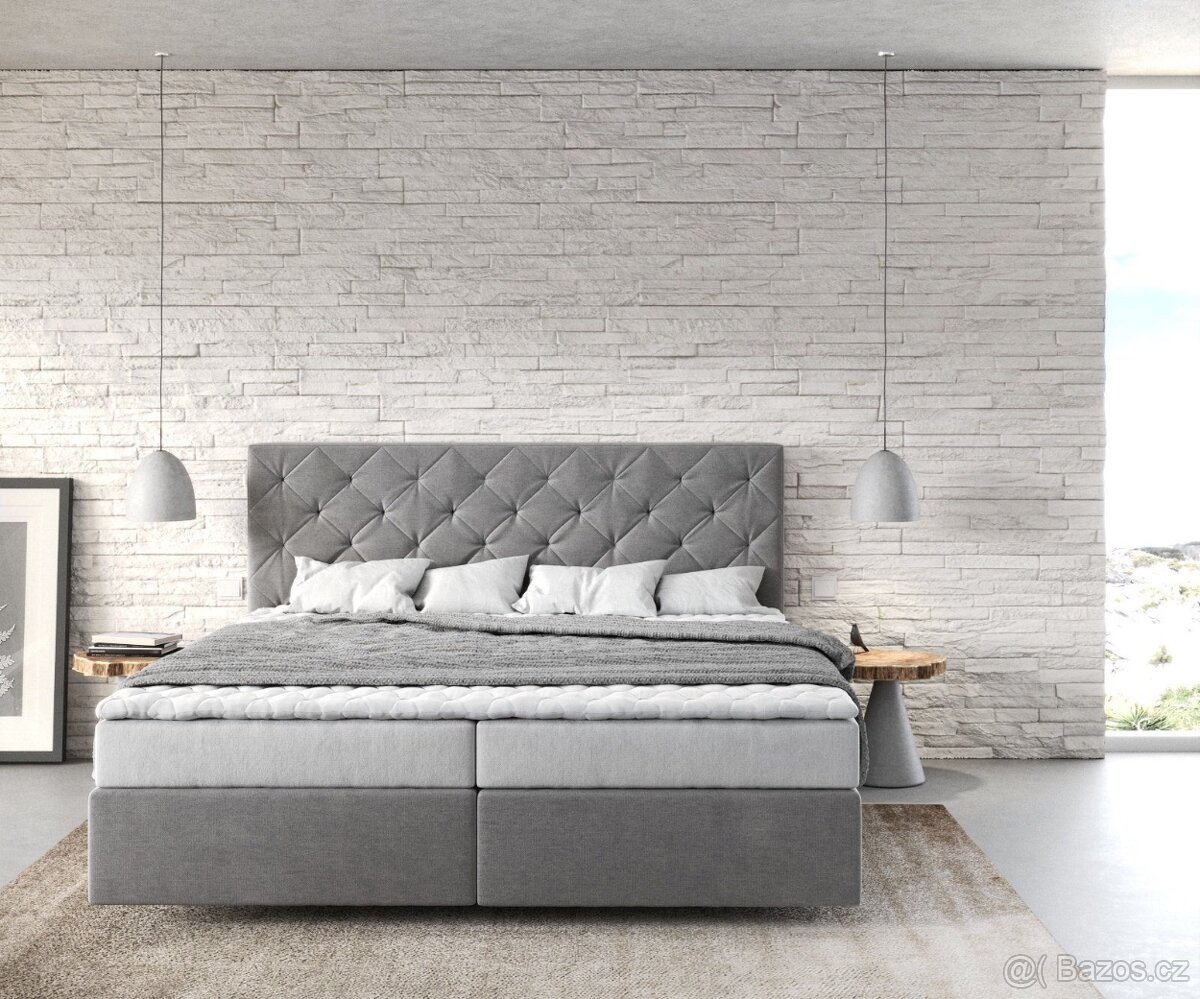 Čalouněná postel Milano 140x200cm Nová - 2