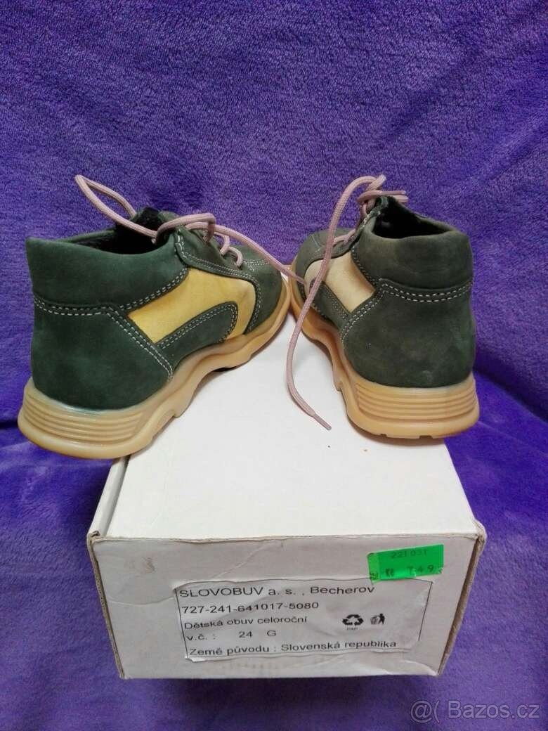 NOVÉ dětské kožené boty, vel. 24 - 2