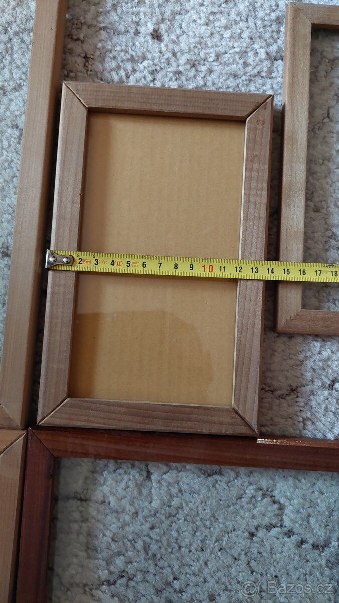 Rámečky dřevo termo osika cedr.se sklem - 2