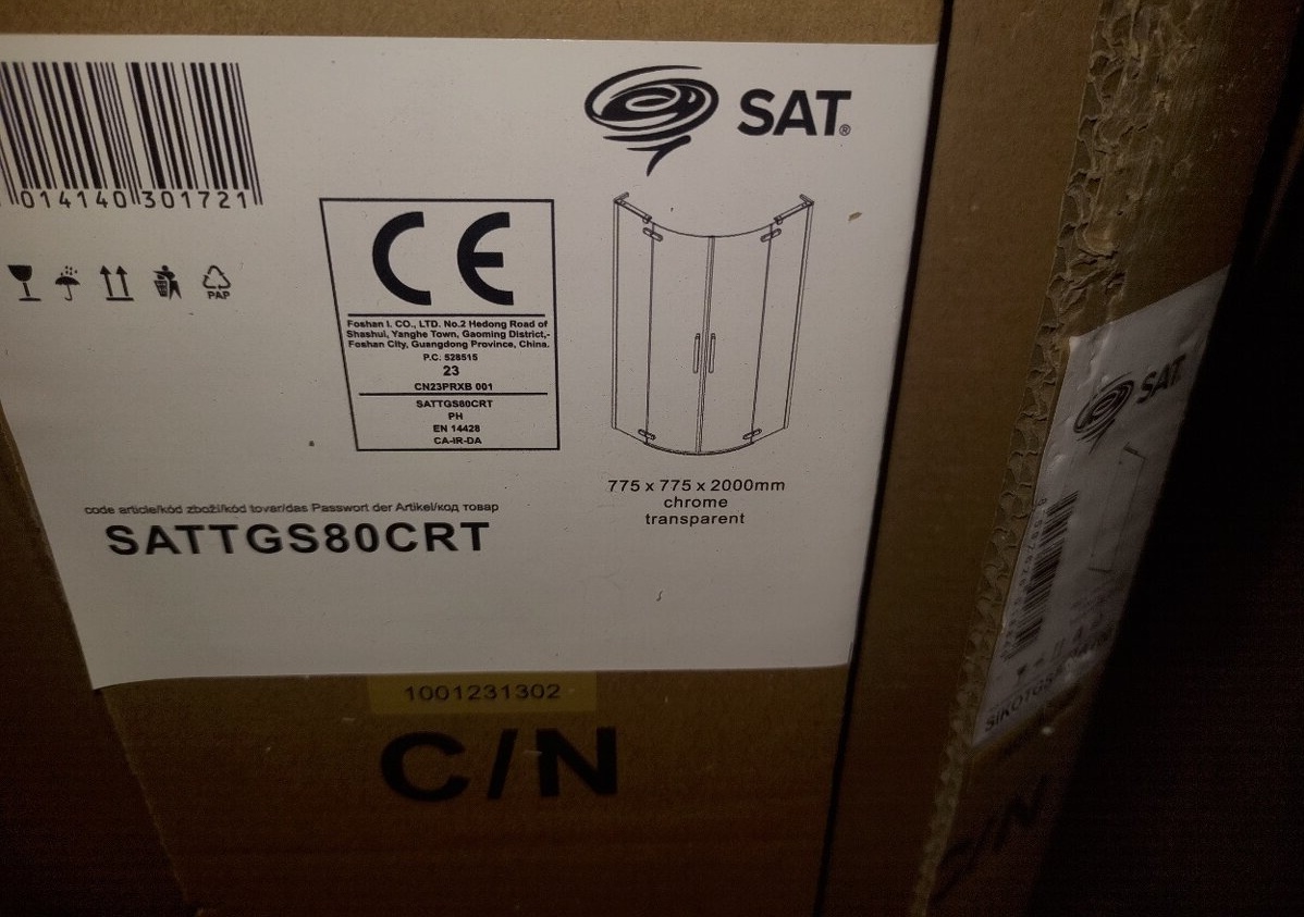 Sprchový kout čtvrtkruh 80x80 cm SAT TGD NEW - 2