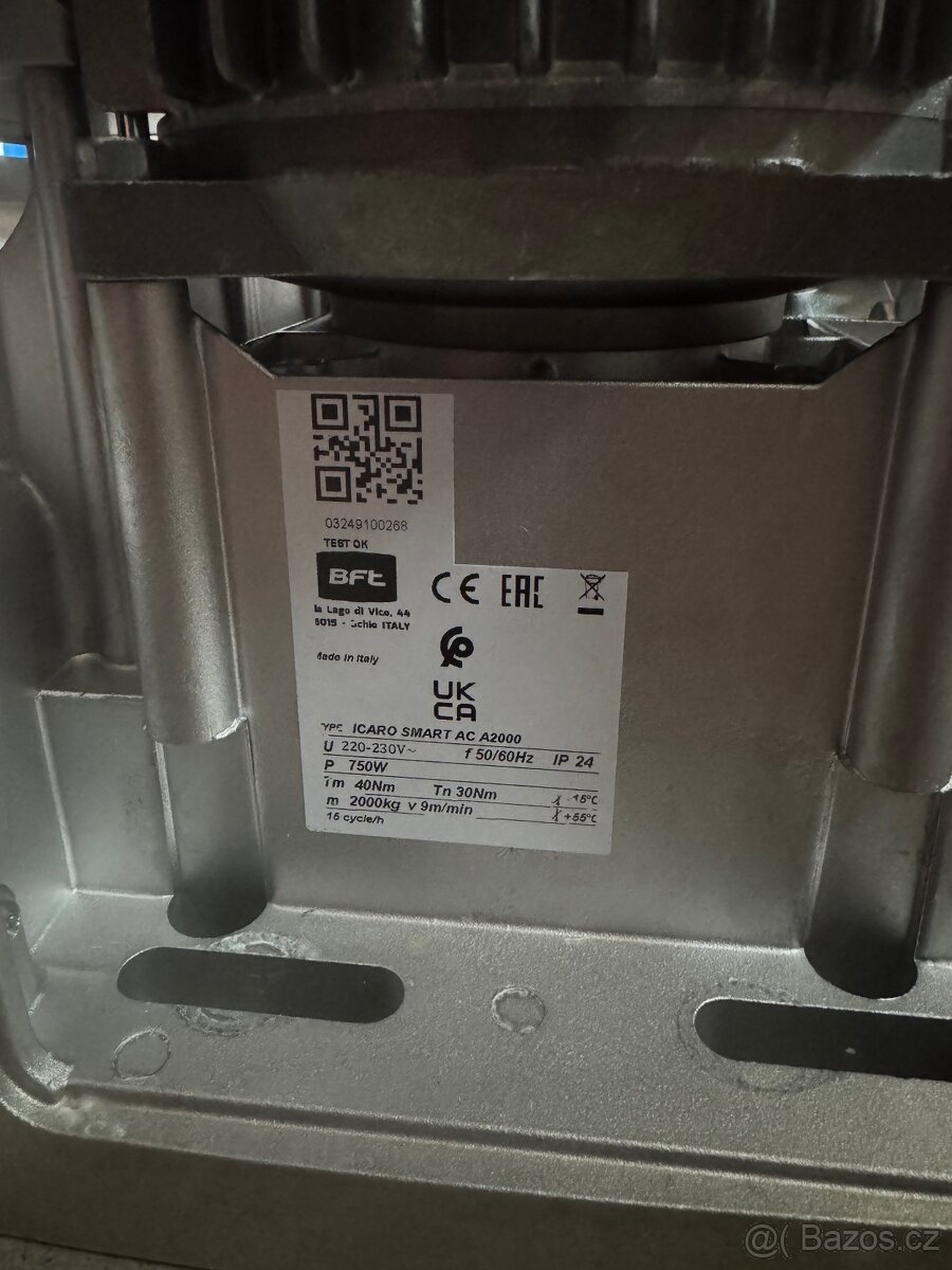 Pohon brány BTF Icaro smart AC A2000kg - 2