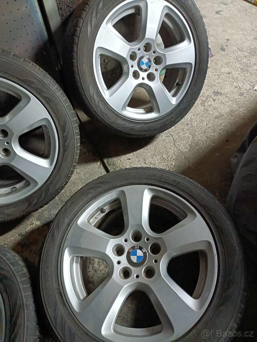 ❄️4ks alu disky orig. BMW 5x120 R17 pneu 245/45 r17