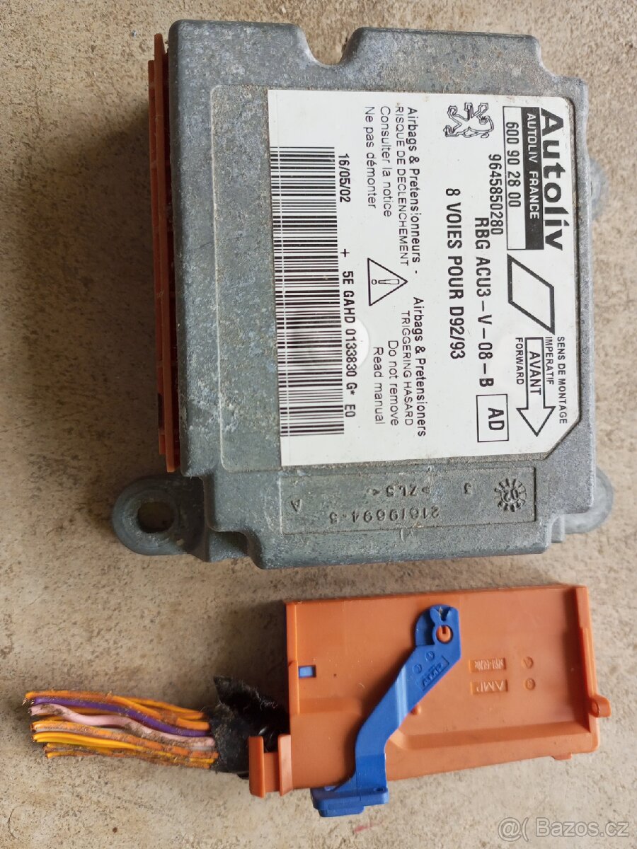 Řídicí jednotka airbagu Peugeot 406 2002-2004 - 2