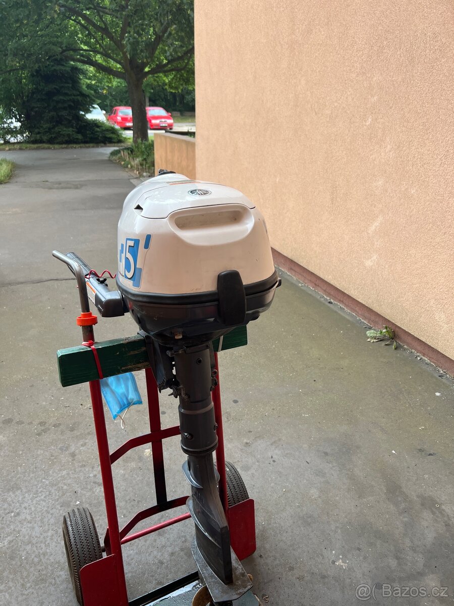 Lodni motor Yamaha 5hp 4t, dlouha noha - 2