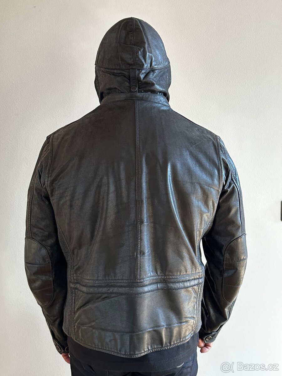 Prodám koženou bundu Stretson černá - 2