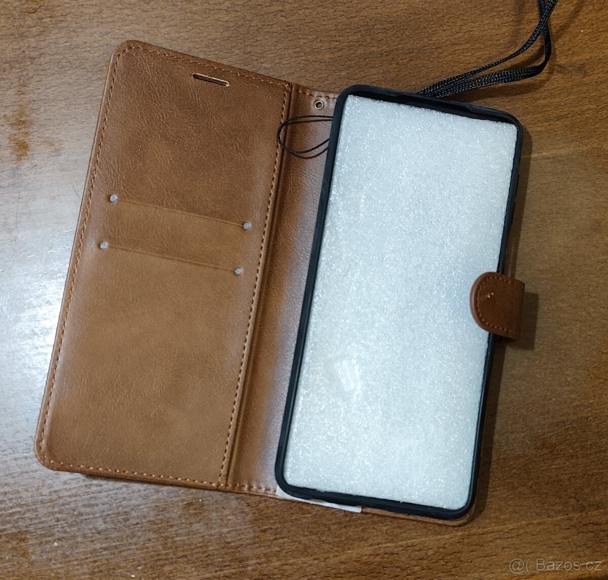 knížkový obal na telefon Redmi Note 9 Pro - hnědý - 2