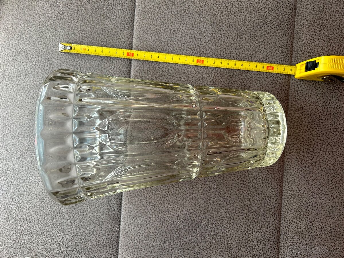 Váza retro sklo čiré - 2