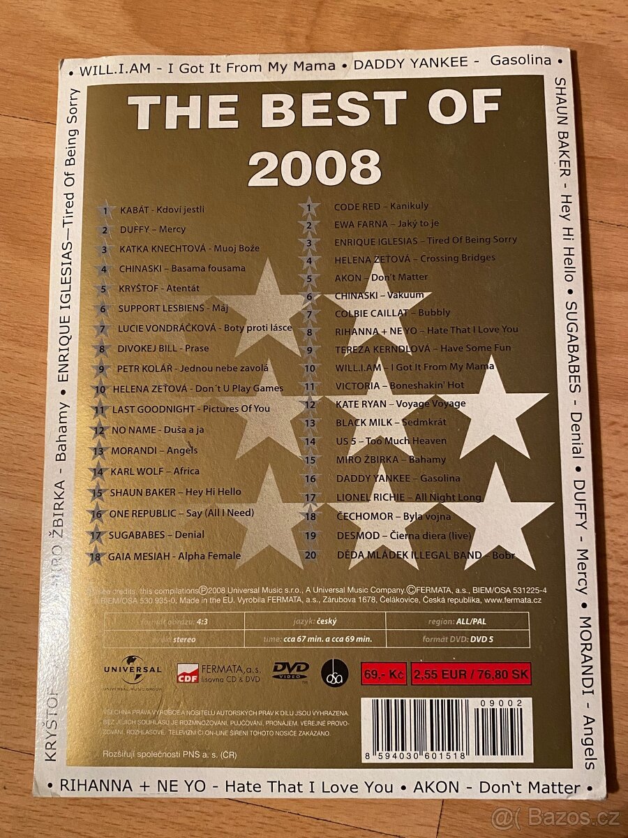 DVD - rok 2008 - 2