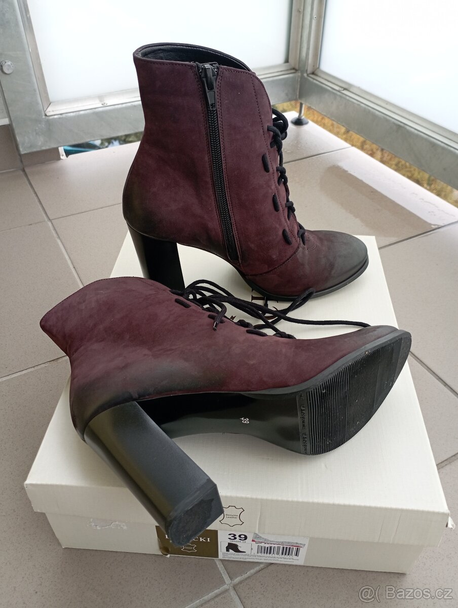 Dámské polokozačky kožené - 2