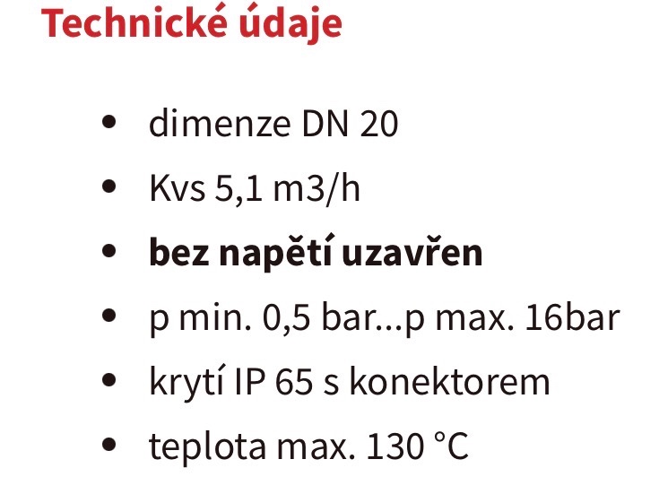 Elektromagneticky ventil Tork DN20 - 2
