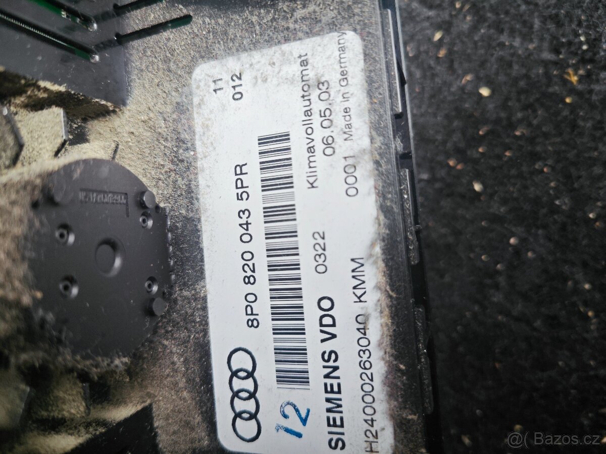Ovládání topení klimatizace Audi A3 - 2