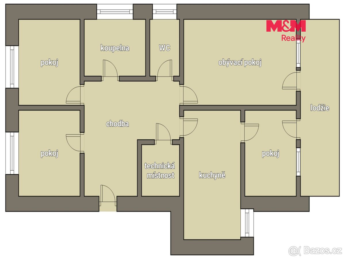Prodej bytu 4+1, 102 m², Pacov - 2