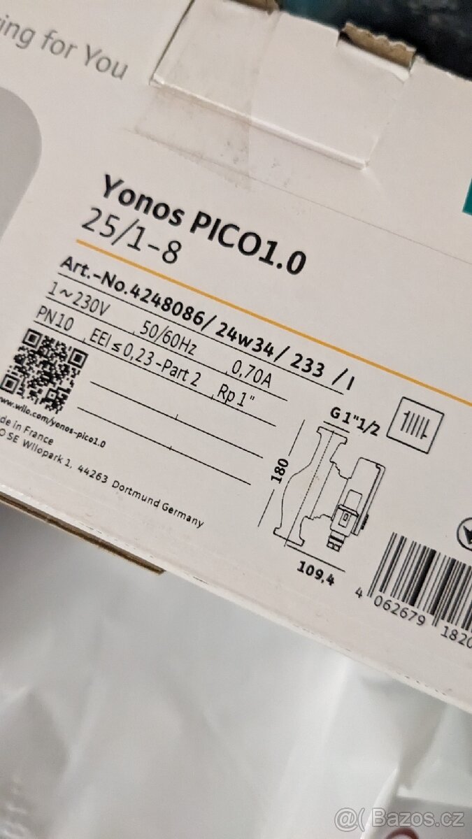 Čerpadlo Wilo Yonos Pico 1.0 25/1-6 - 2