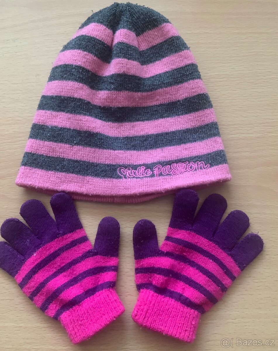 Sada dívčí čepice a rukavic - 2