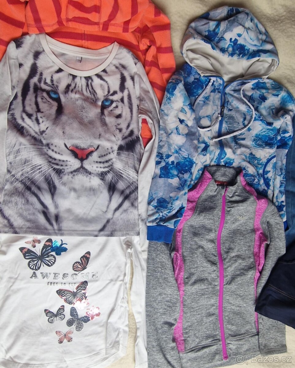 NÁDHERNÉ OBLEČENÍ, KVALITNÍ BAVLNA, VEL 134-140, PC VYSOKÁ - 2