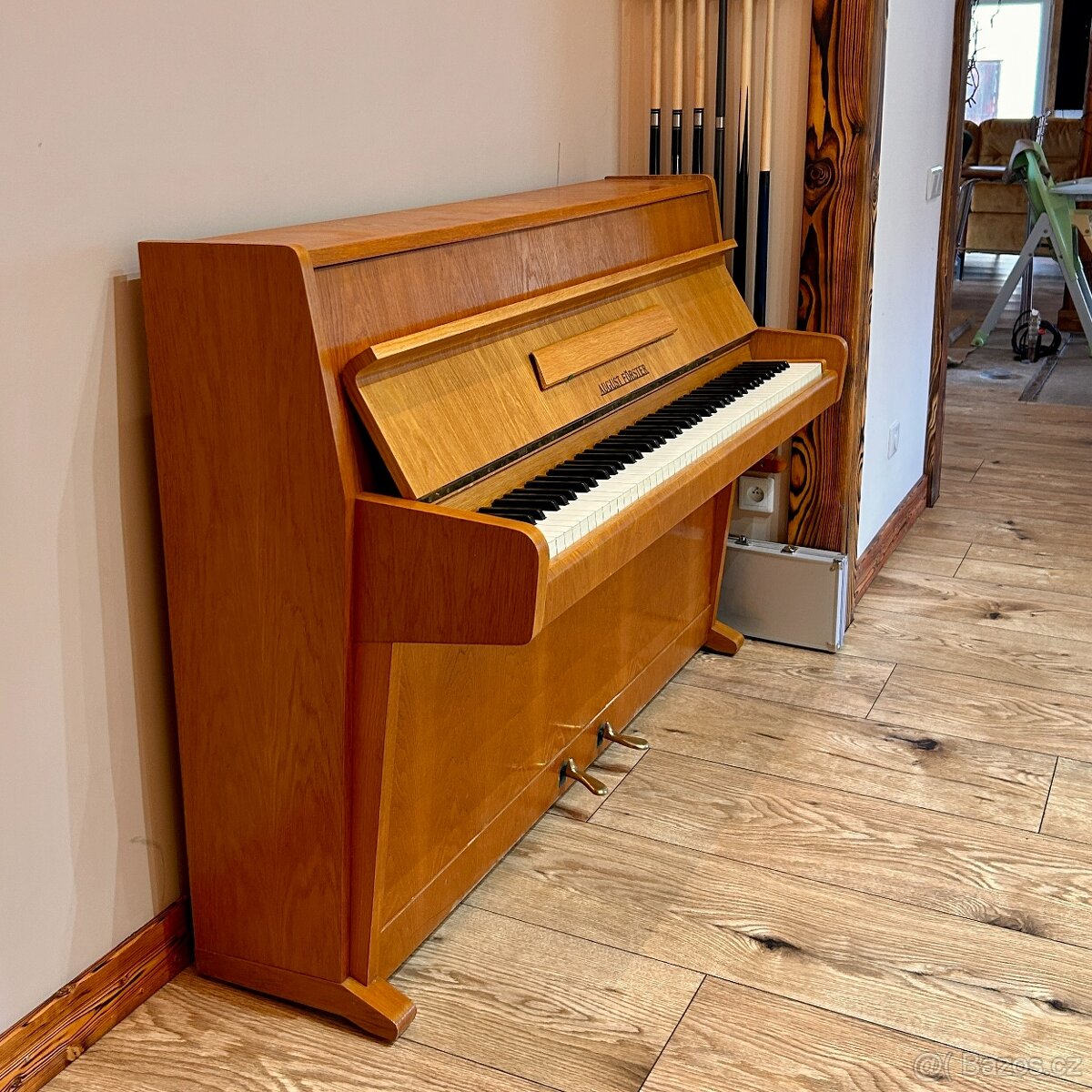 Pianino August Förster, světlý dub - 2