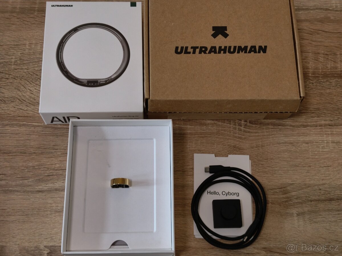 Chytrý prsten ULTRAHUMAN Ring Air S10 Bionic Gold jako nový - 2