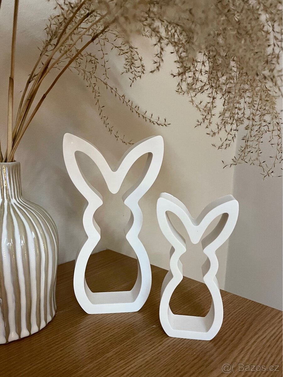 2 ks minimalistické dekocace zajíčci / 349,- NOVÉ - 2