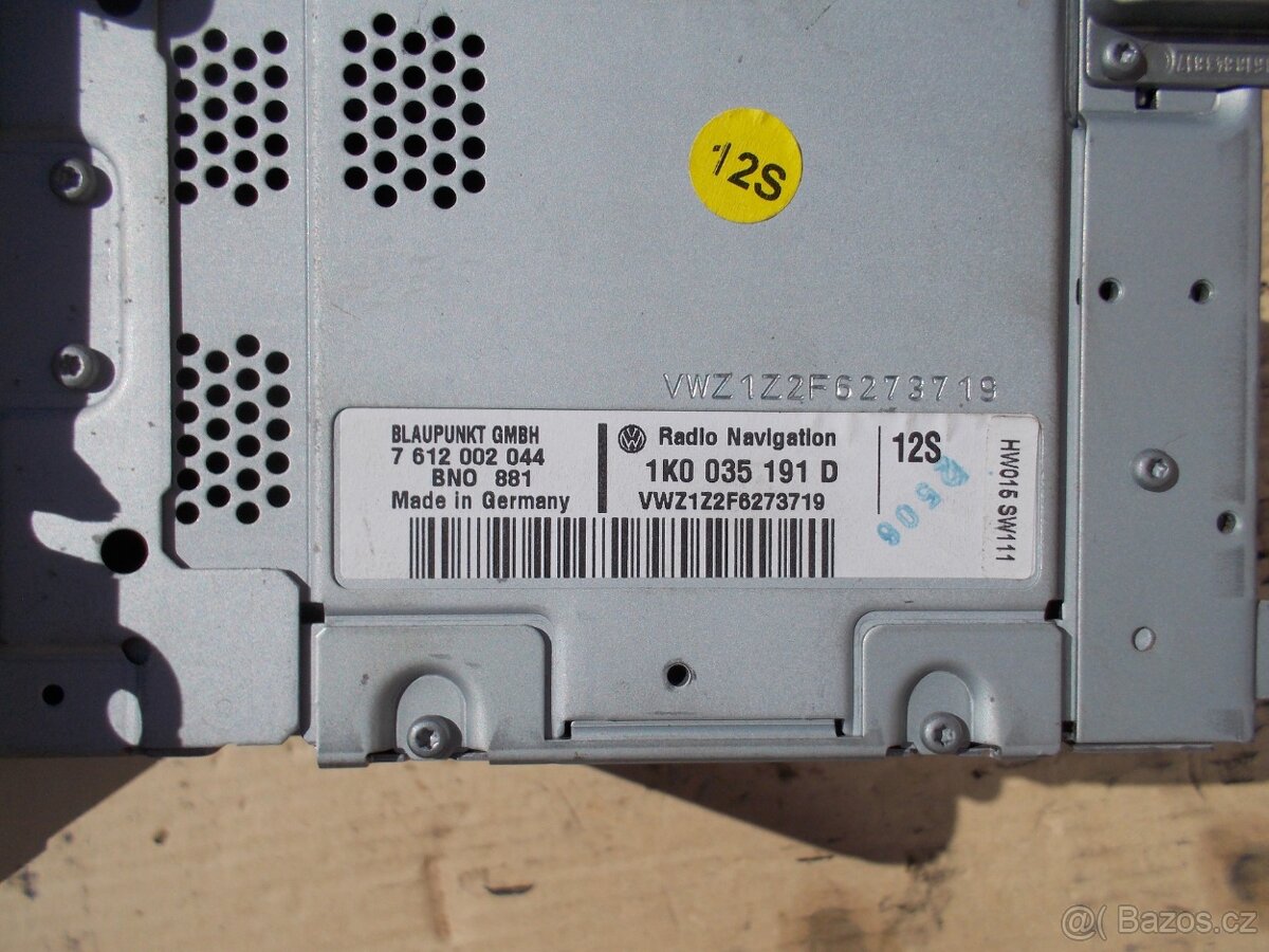 Autorádio VW Touran, Passat B6 1K0035191D - 2