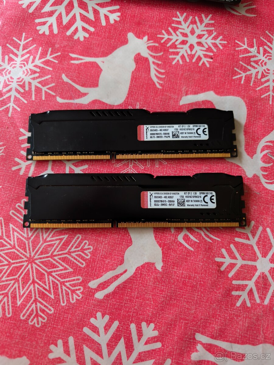 FURY HYPERX DDR3 2X8GB - 2