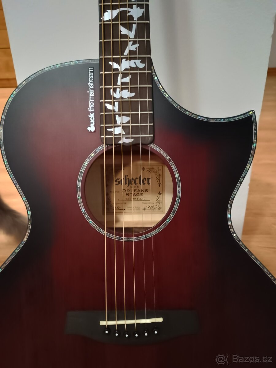 Prodám elektroakustickou kytaru Schecter Orleans Stage - 2