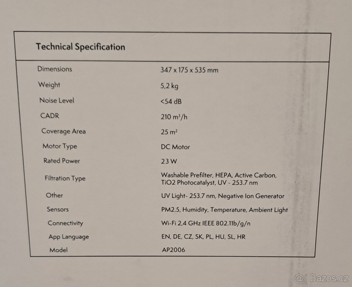 Čistička vzduch Smart Air Purifier Pro M - 2
