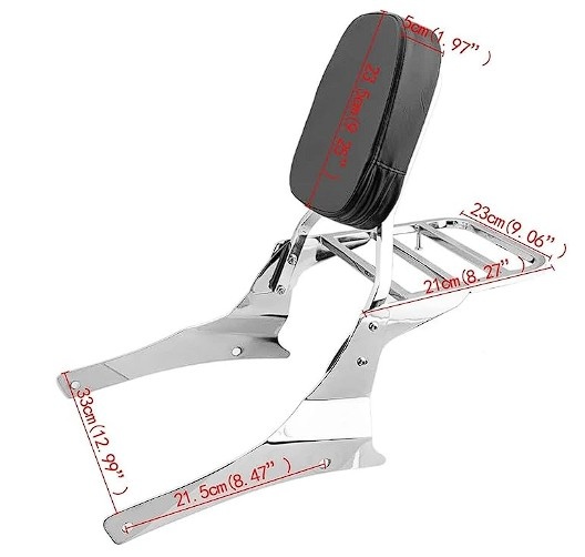 🏍️ Opěrka spolujezdce / sissy bar – cruiser - 2