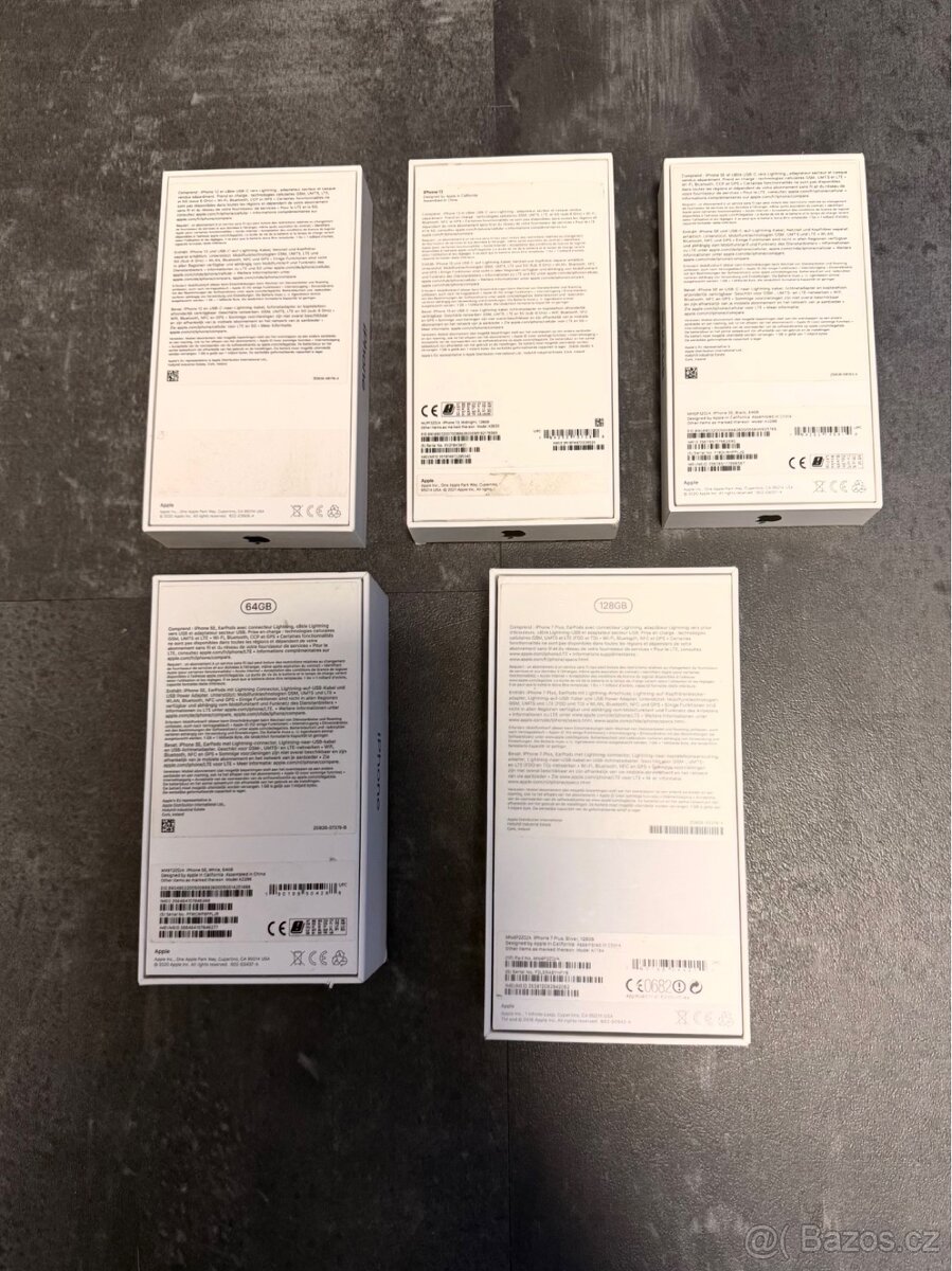 Originální krabičky Apple iPhone – 12, 13 mini, SE, 7 Plus - 2