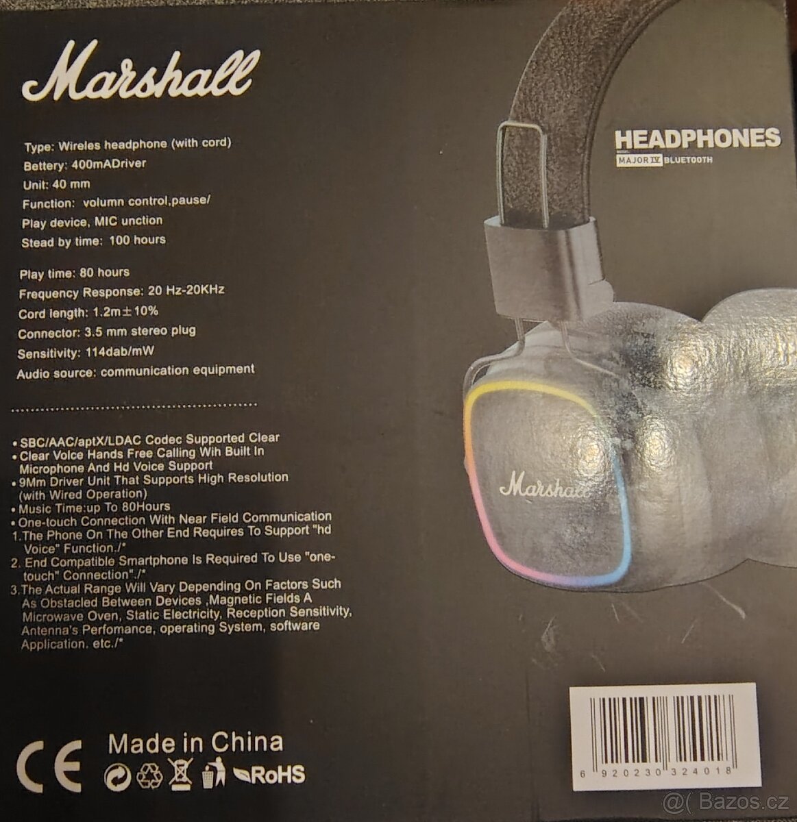 Marshall, Bluetooth sluchátka - 2