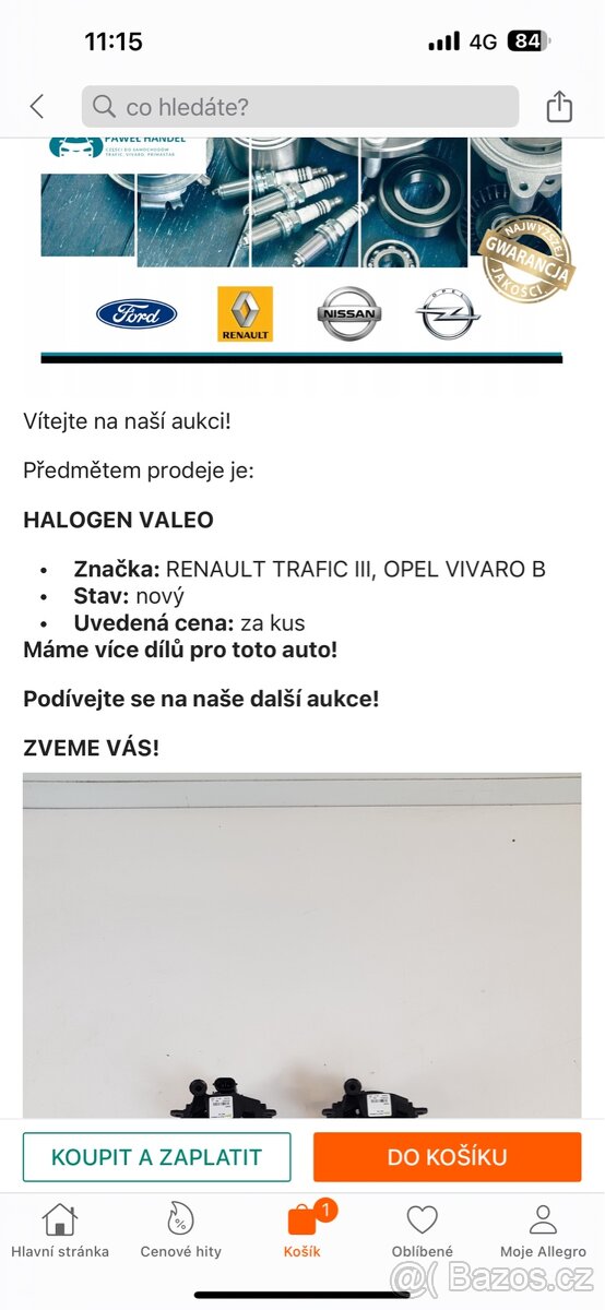 Mlhovka nová na Vivaro B , Traffic lll - 2