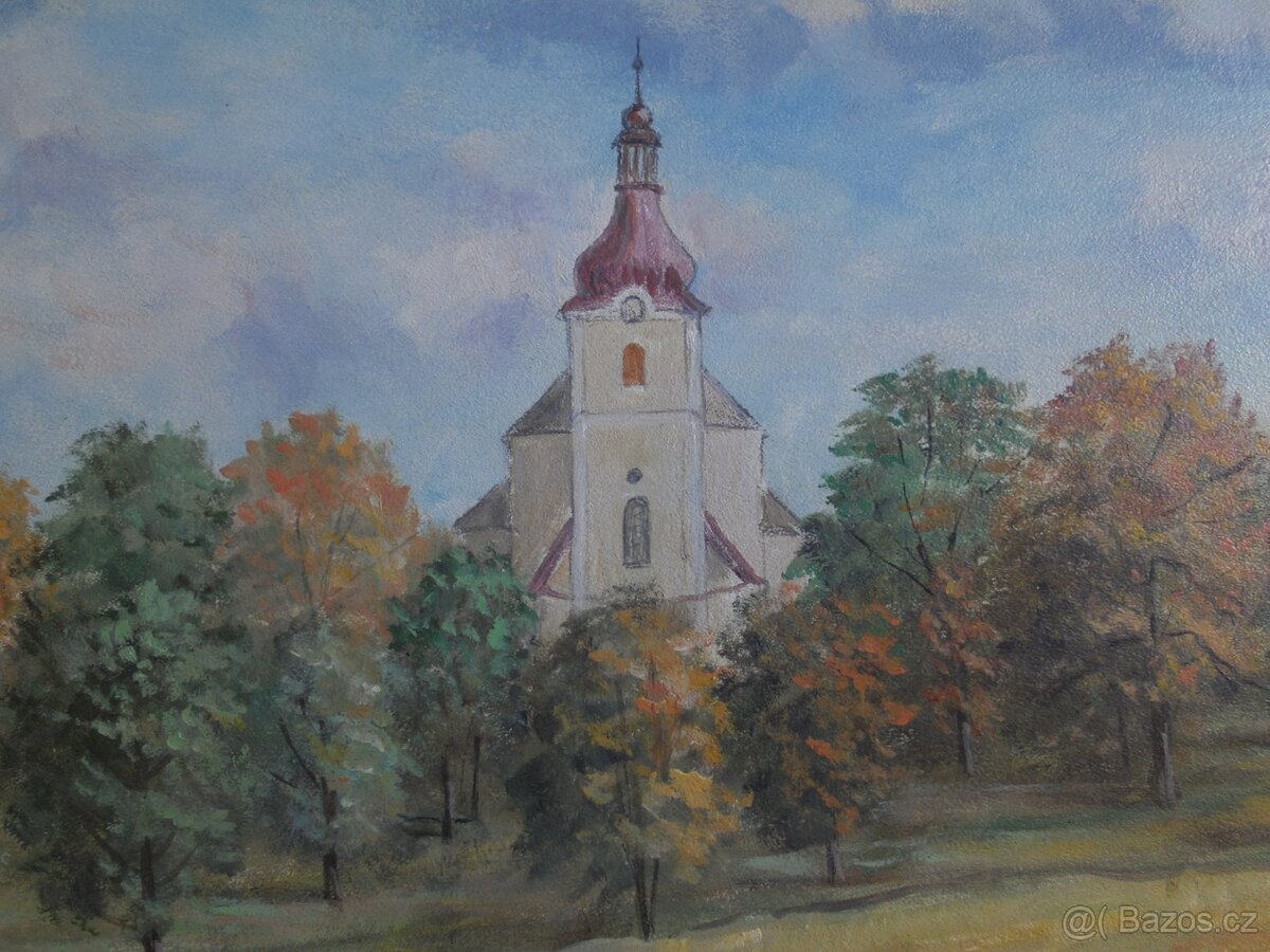 Obraz kostel v Běstvině - 2