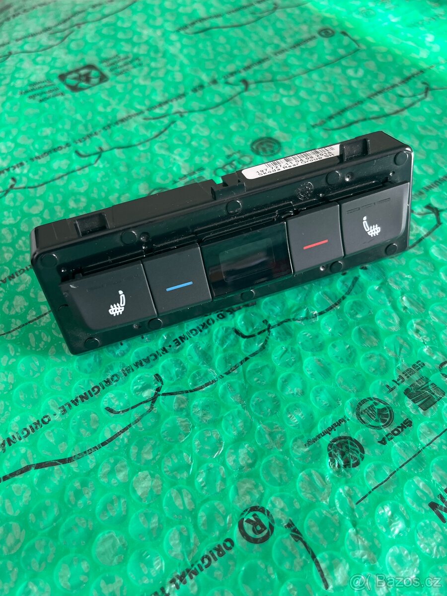 Škoda Kodiaq ovládací panel topení zadní 565907049A - 2