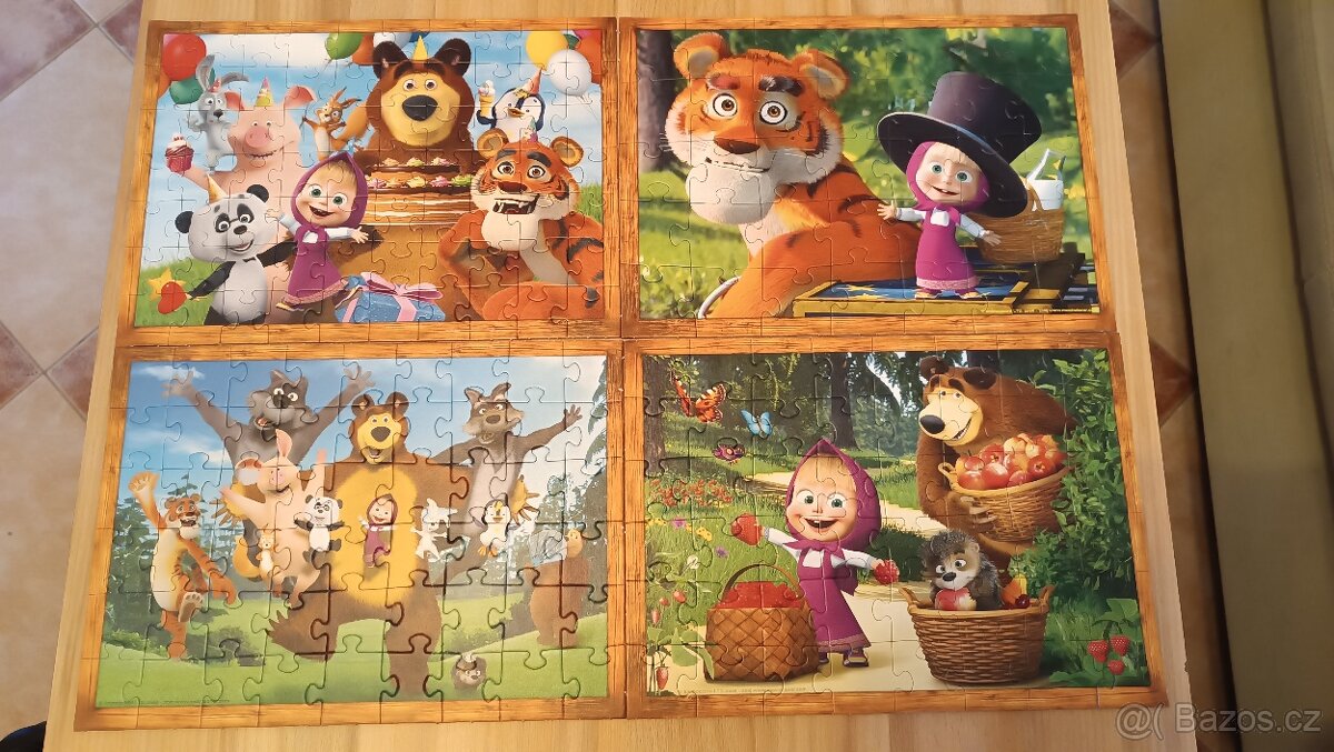 Puzzle Máša a Medvěd 4v1 Trefl - 2