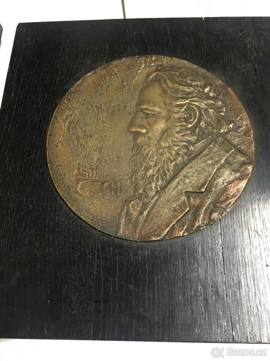 MOSAZNE OBRAZKY NA DREVENÉ DESCE - 2