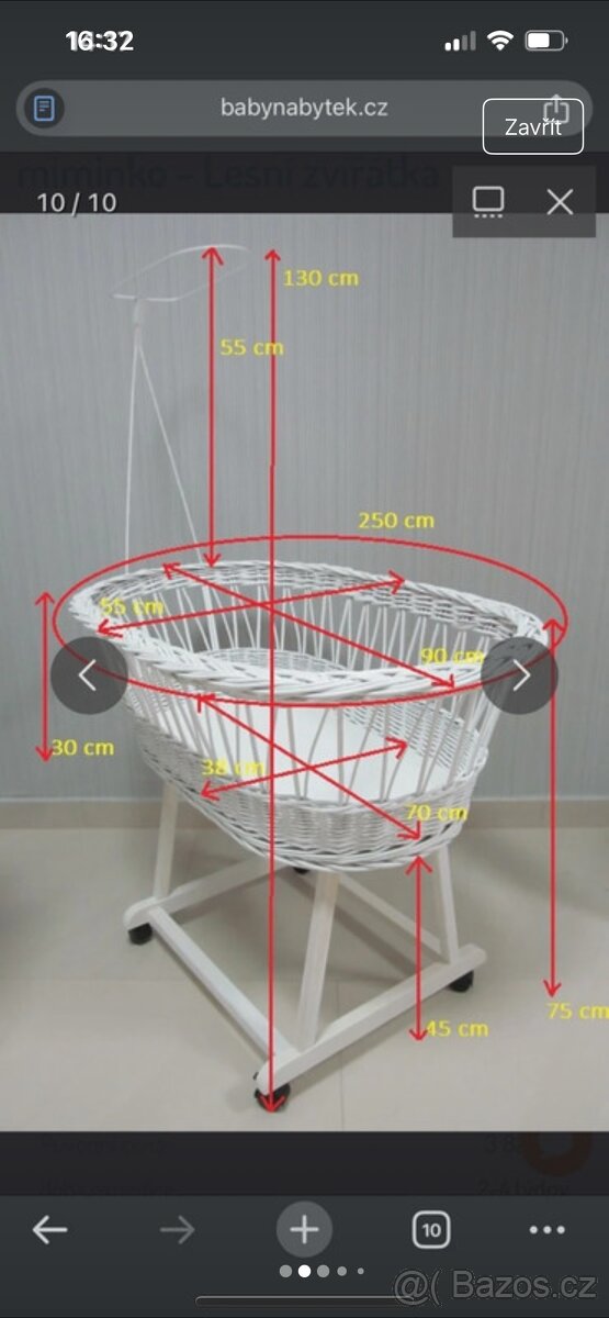 Proutěná postýlky - 2