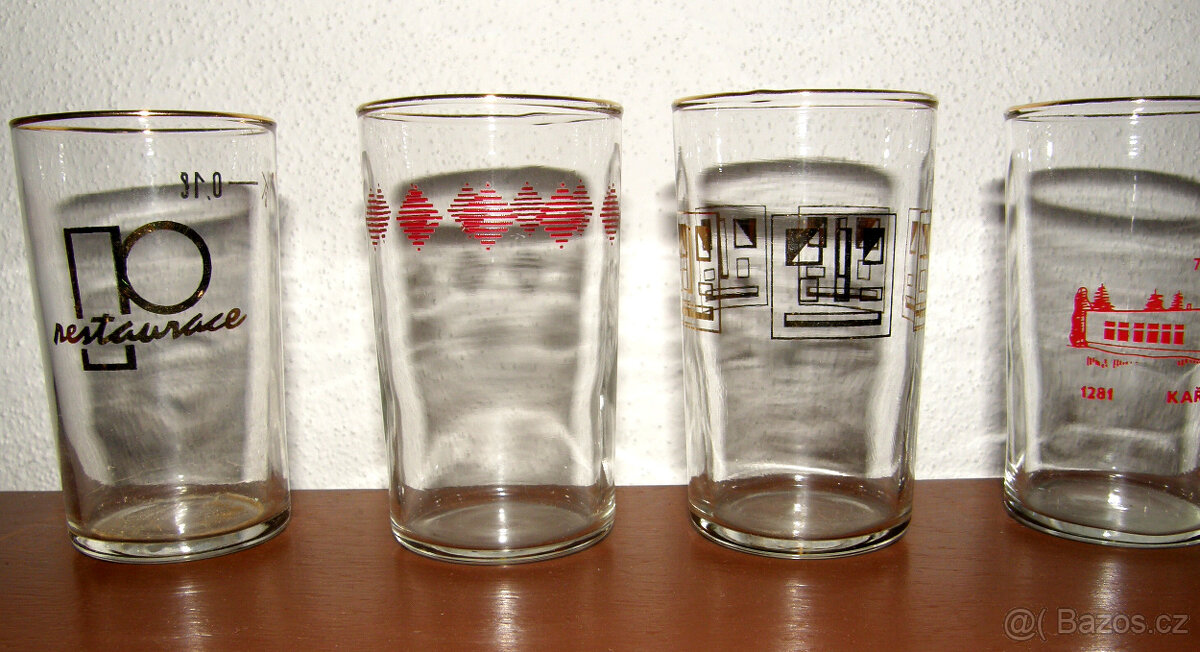 Sklenice, skleničky 0,1 l - sada 7 ks - 2