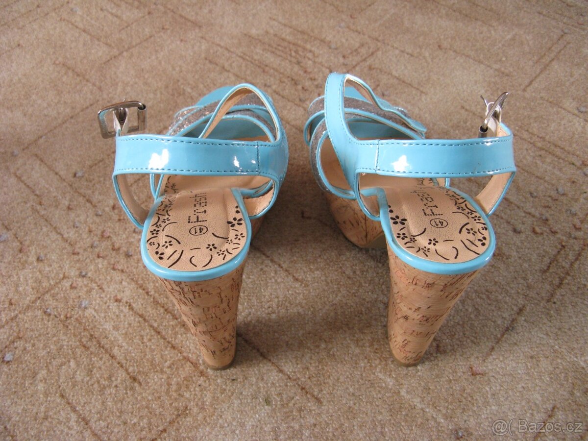 Modré lodičky vel.41 - 2