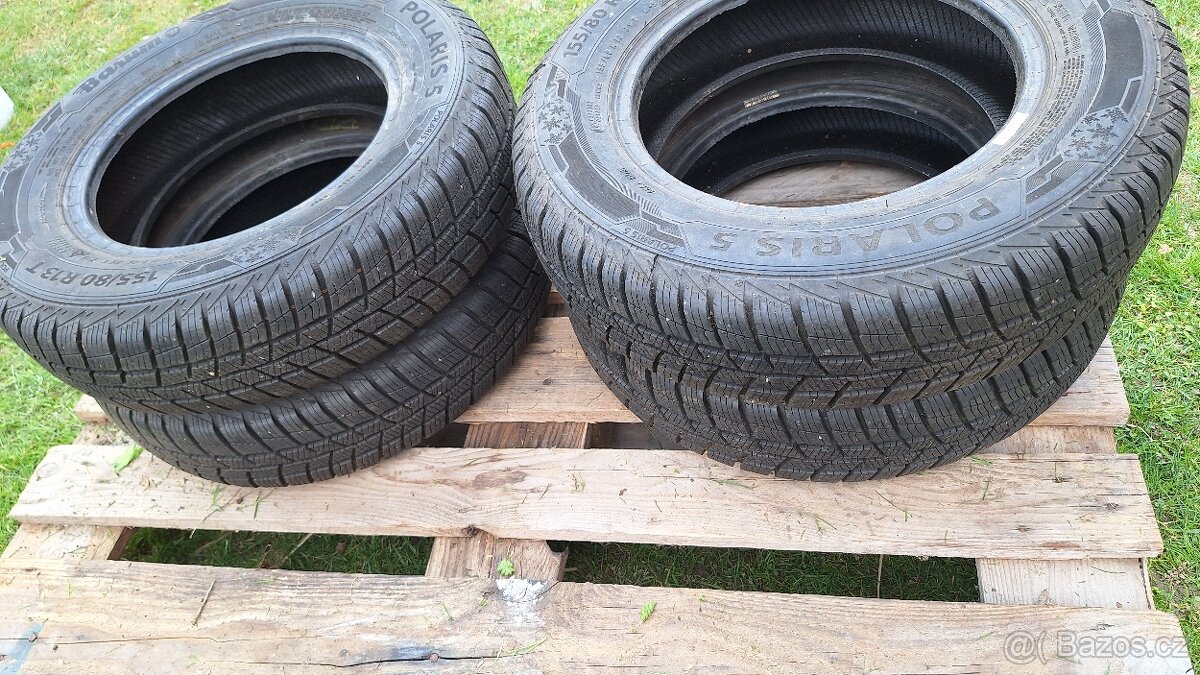 Prodám zimní pneu 155/80 R13 T - 2