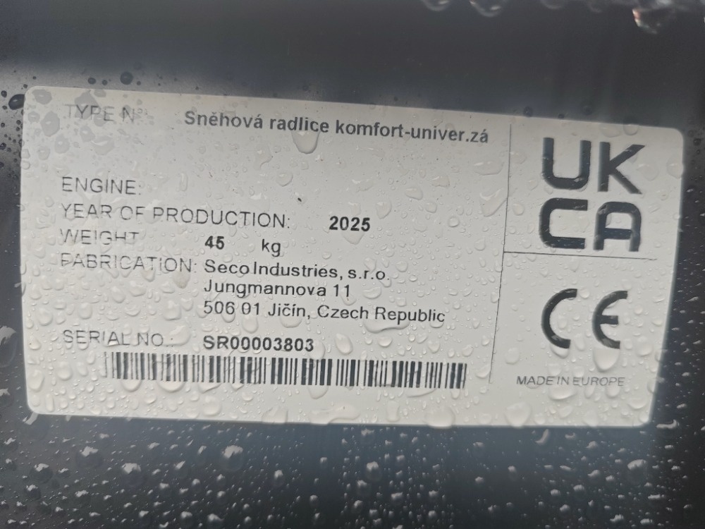 Seco radlice na sníh comfort s ovládáním z místa řidiče. - 2