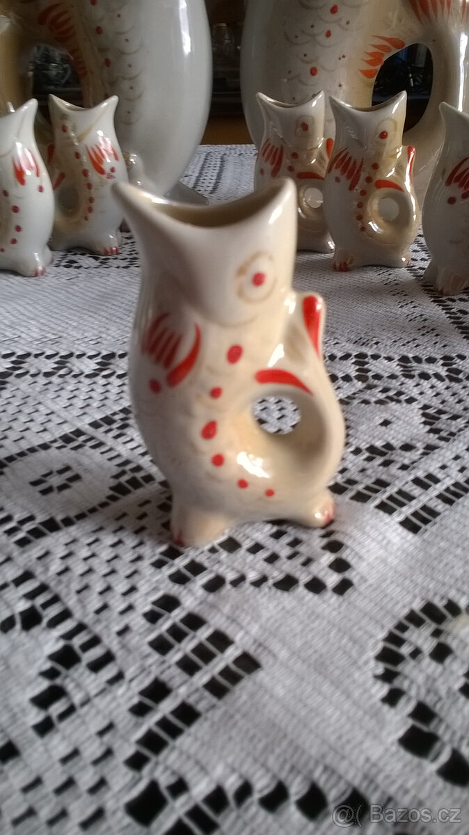 Keramická karafa s panáky - 2