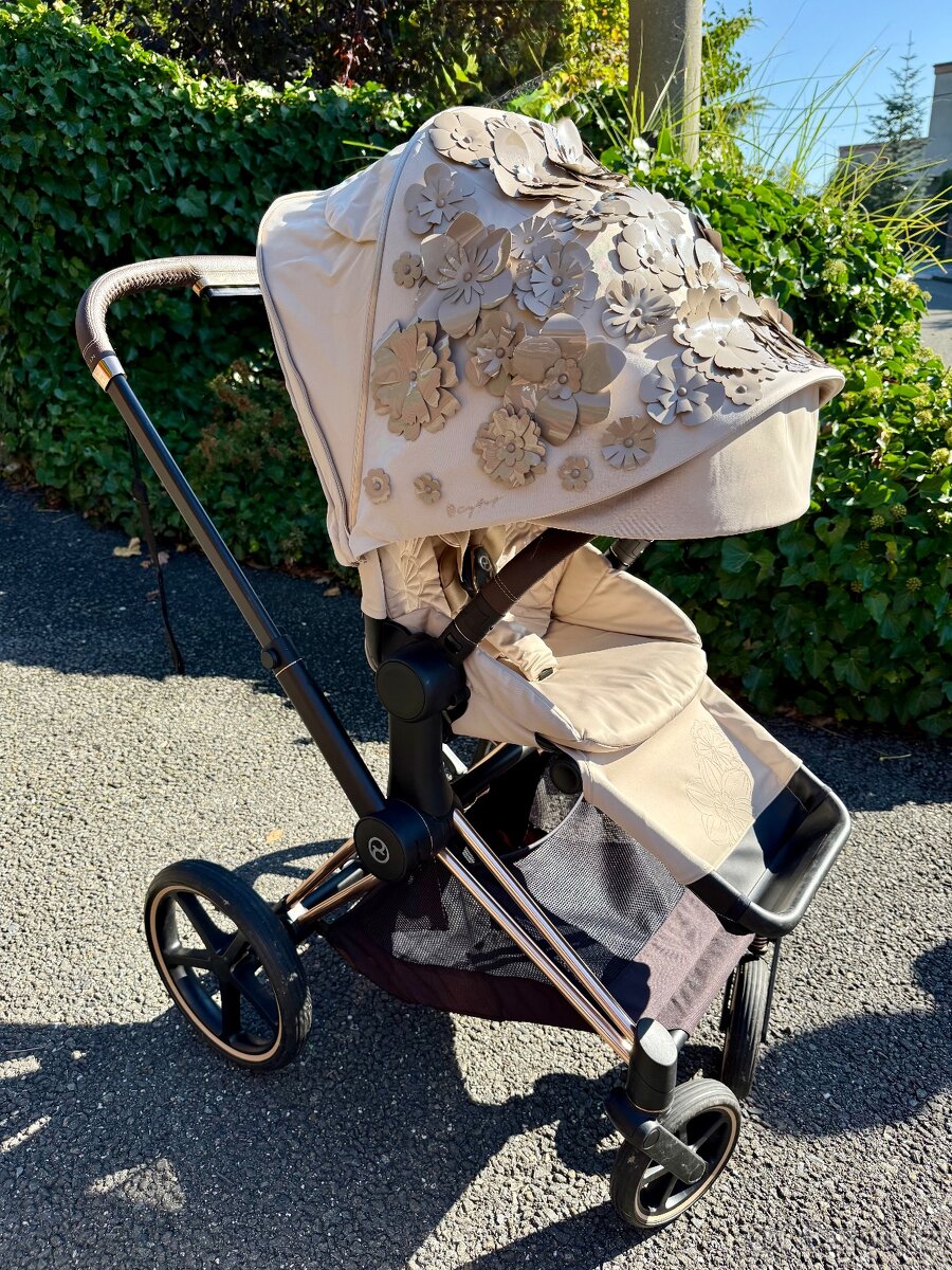 Kočárek Cybex Priam rose gold Simply Flowers - 2