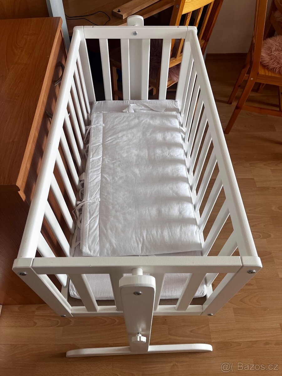 Kolébka MY BABY LOU z bukového dřeva – krásný stav - 2
