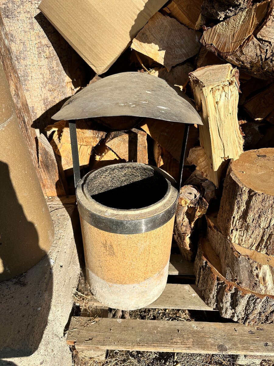 Komínová vložka, trubka a komínová stříška nerezová - 2