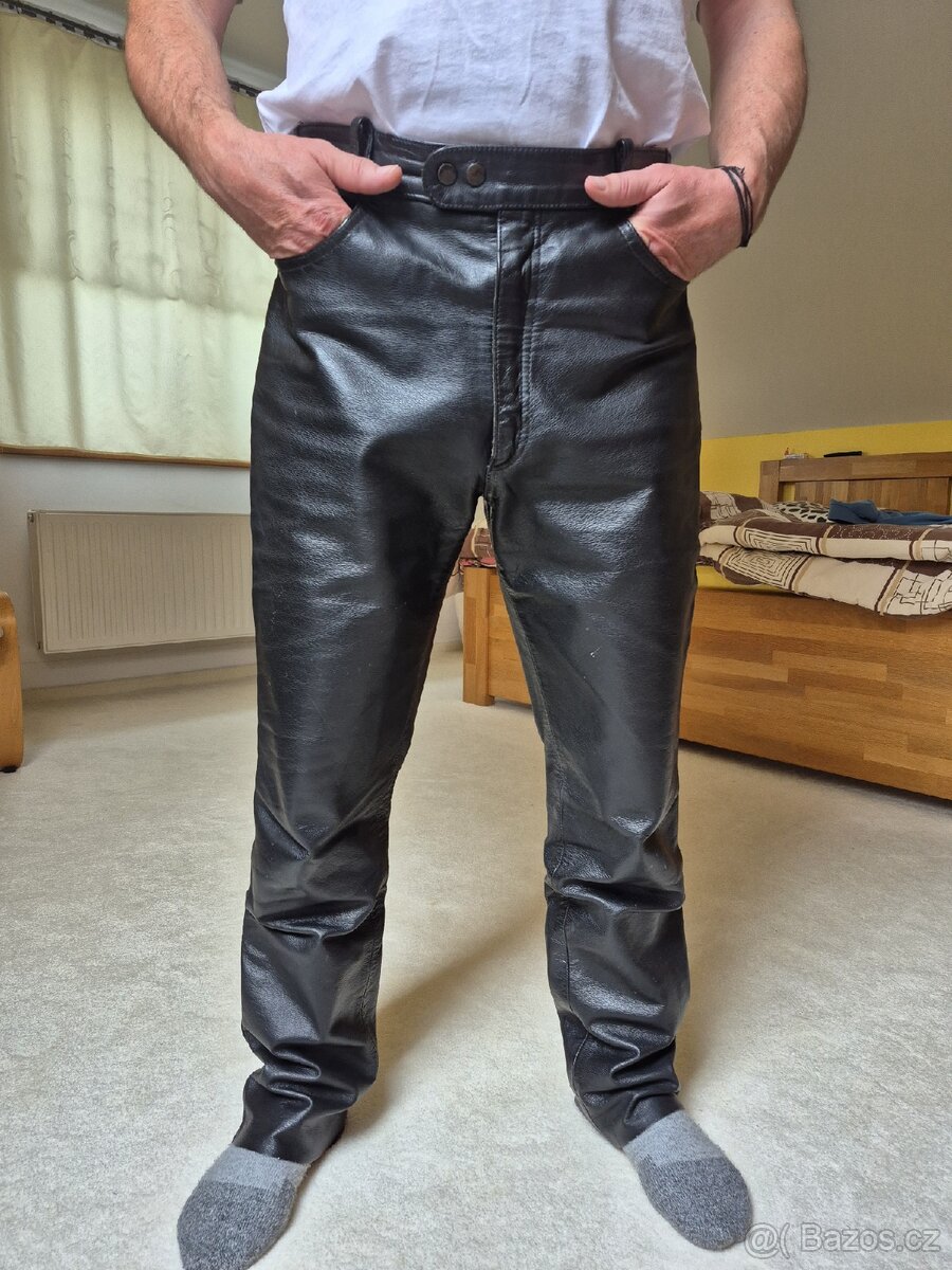 Kožené MOTO kalhoty - 2