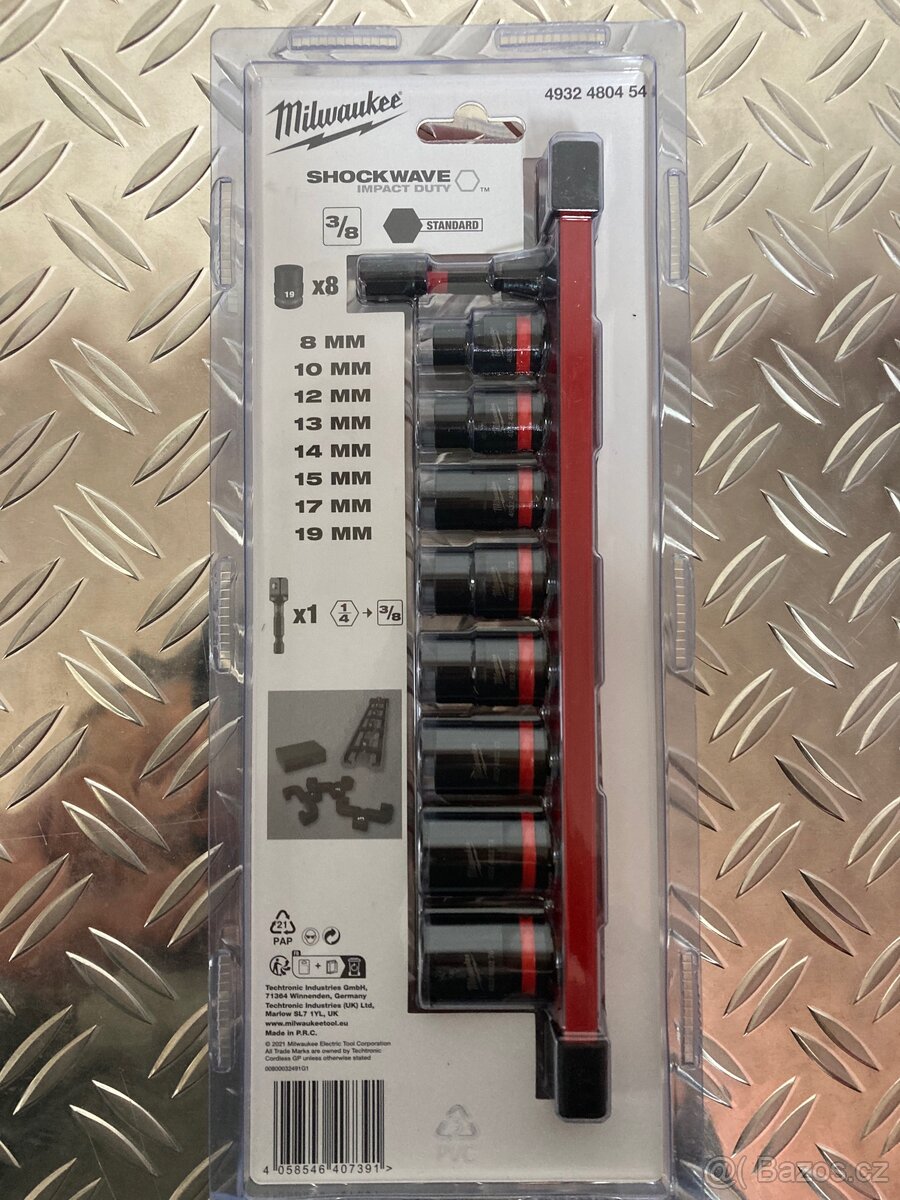 MILWAUKEE Sada ořechů Shockwave 3/8" krátké 9ks 4932480454 - 2
