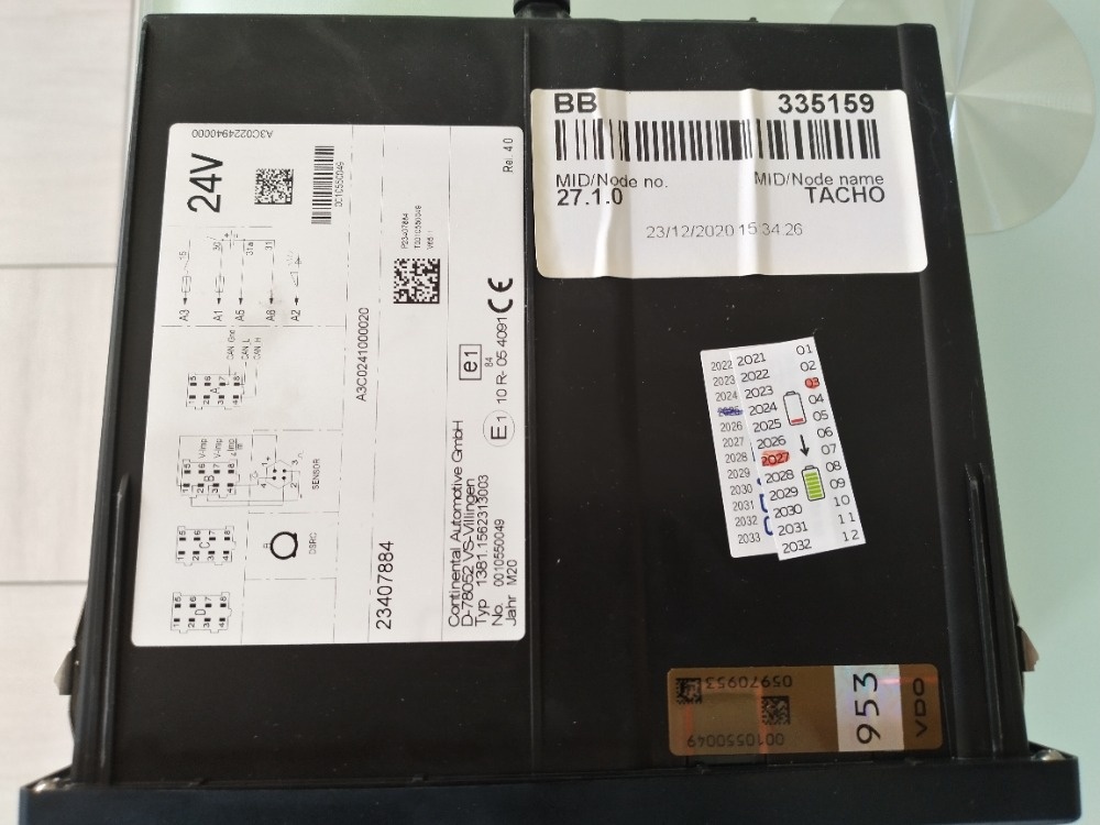 Digitální tachograf - 2