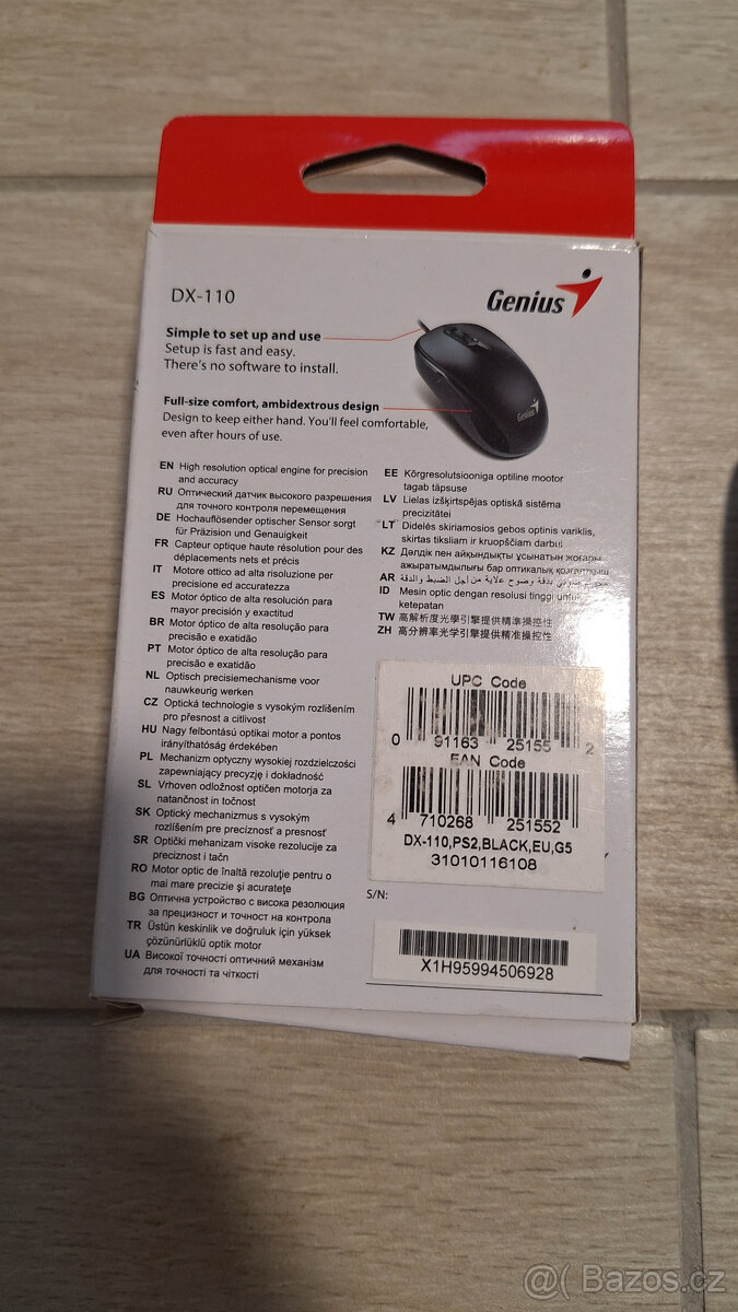 Myš genius na PS-2 černá - 2