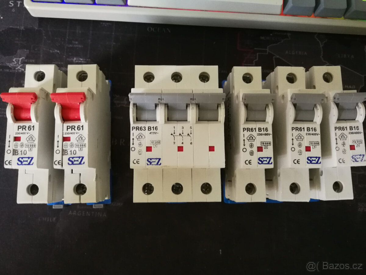 Prodám jističe 6A, 10A, 16A, 25A, 40A - 2