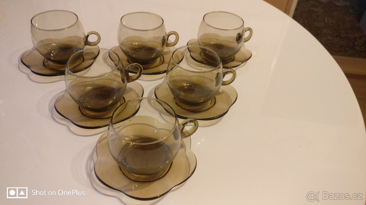Skleněna čajová souprava - 2